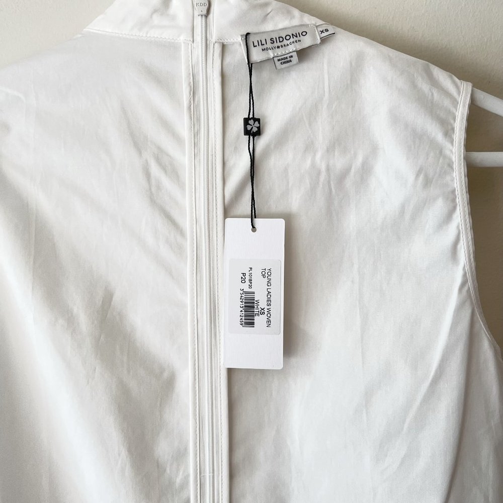 NEW! Molly Bracken Lili Sidonio Sleeveless Woven Cotton White Top, Size XS - Picture 12 of 13